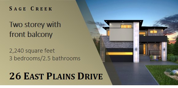 Show home on East Plains Drive in Sage Creek